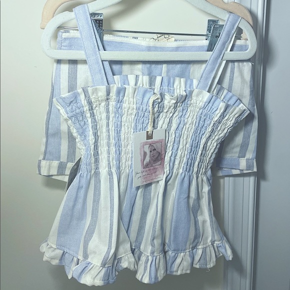 Jessica Simple Toddler 2 Piece Linen Short Set - Picture 1 of 8